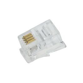 LogiLink Connecteur RJ10 pour câble plat, non blindé