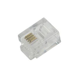 LogiLink Connecteur mâle RJ11 pour câble plat, non blindé