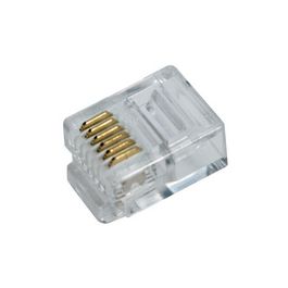 LogiLink Connecteur mâle RJ12 pour câble plat, non blindé