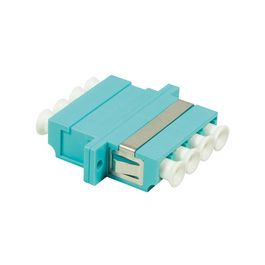 LogiLink Coupleur fibre, 2x LC-Duplex Quad, Multimode, vert