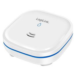 LogiLink Détecteur de fuite d'eau, alarme: env. 85 dB, blanc