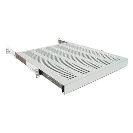 LogiLink Etagère 19", 1 U, téléscopique, (P)400 mm, gris