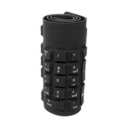 LogiLink Flexible Silikon-Tastatur, kabelgebunden, schwarz