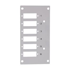 LogiLink Façade pour boîte d'épissures, pour 6 ports