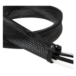 LogiLink Gaine pour câble, 1,0 m, capacité: 20 mm, noir