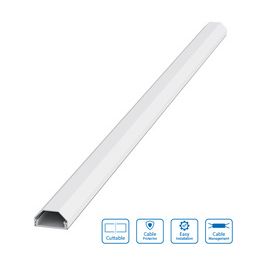 LogiLink Goulotte à câbles, en aluminium, 750 mm, blanc