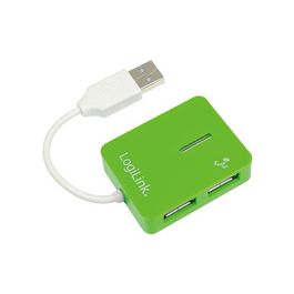 LogiLink Hub USB 2.0 Smile, 4 ports, vert
