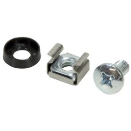 LogiLink Jeu de vis M6 pour composants 19", 50 pièces