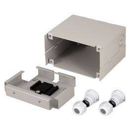 LogiLink Boîte d'épissures fibre optique pour rail DIN, gris