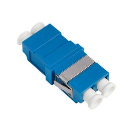 LogiLink LWL Kupplung-Set, 2x LC Duplex, ohne Flansch, blau