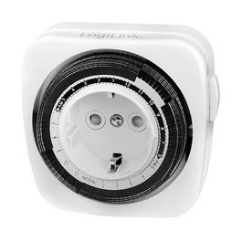 LogiLink Mechanische Zeitschaltuhr für Innenbereich, weiß