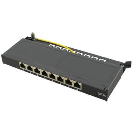 LogiLink Mini-panneau de brassage Cat.6A, 8 ports, noir