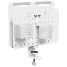 LogiLink Organiseur de bureau avec panneau perforé, blanc