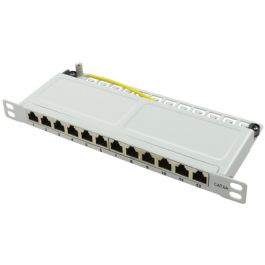 LogiLink Panneau de brassage 10" Cat.6A, 12 ports, gris