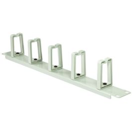 LogiLink Panneau de gestion de câbles 19", 1 U, 5 anneaux en