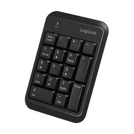 LogiLink Pavé numérique BT V5.1, plastique, noir