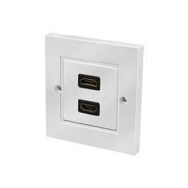 LogiLink Plastron HDMI, 2x femelle HDMI-femelle HDMI, blanc