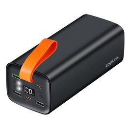 LogiLink Powerbank avec écran, 50.000 mAh, noir