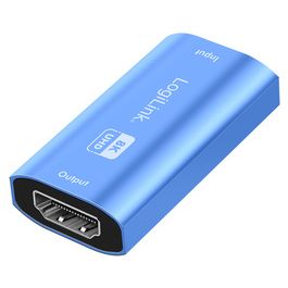 LogiLink Répéteur HDMI, 8K/60 Hz, boîtier en aluminium, bleu