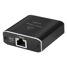 LogiLink Répartiteur Gigabit Ethernet, RJ45/USB-C - 2x RJ45