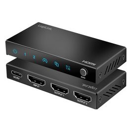LogiLink Répartiteur HDMI 4K/60 Hz, Downscaler, 2 ports