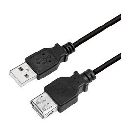 LogiLink Rallonge USB 2.0, 2,0 m, noir