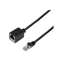 LogiLink Rallonge câble patch Premium, Cat.6A, 1 m, noir