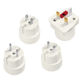 LogiLink Reise-Adapter-Set (EU/UK/US), weiß
