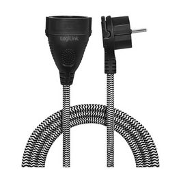 LogiLink Schutzkontakt-Stromverlängerungskabel, 3,0 m