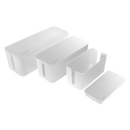 LogiLink Set de boîtes à câbles, 3 tailles, blanc