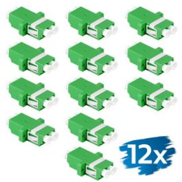 LogiLink Set de coupleurs fibre optique, avec bride, vert