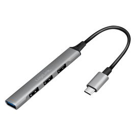 LogiLink Slim Hub USB 3.2 Gen 1, 4 ports, boîtier aluminium