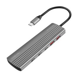 LogiLink USB 3.2 Ultra-Slim-Hub, 10-Port, 2x USB-A, 8x USB-C