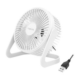 LogiLink Ventilateur de bureau USB, 40 dB, blanc