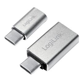 LogiLink kit d'adaptateur USB-C, 2 pièces, argent