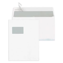 MAILmedia Faltenumschläge mit Haftklebestreifen C4, weiß