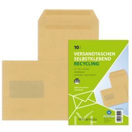 MAILmedia Versandtasche Natron braun, C5, mit Fenster