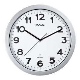 MAUL Horloge murale radioguidée MAULstep, argent