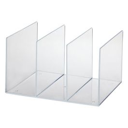 MAUL Porte-revues acrylique, 3 compartiments, transparent