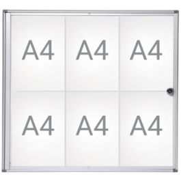 MAUL Vitrine d'affichage MAULextraslim, 2 x A4, aluminium