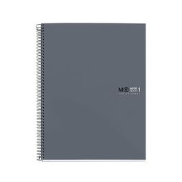 MIQUELRIUS Cahier à spirale "Notebook THE ORIGINAL" A4, gris