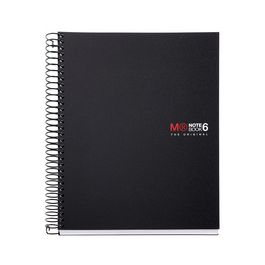 MIQUELRIUS Cahier à spirale "Notebook THE ORIGINAL", A5,noir