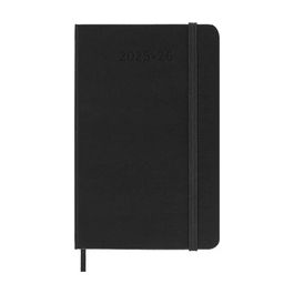 MOLESKINE Agenda de poche 2025/2026, 18 mois, P/A6, noir