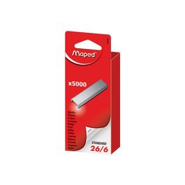 Maped Agrafes 26/6, grand paquet, zingué