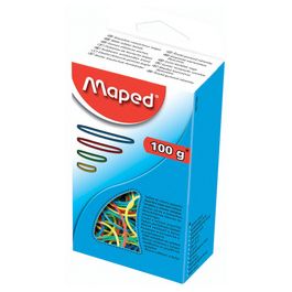Maped Bracelets caoutchouc en carton, 100 g, assorti
