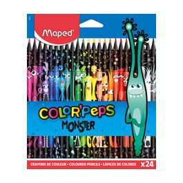 Maped Crayon de couleur COLOR'PEPS MONSTER, étui de 24