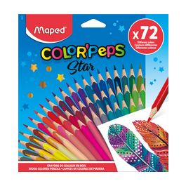 Maped Crayon de couleur COLOR'PEPS Star, étui carton de 72