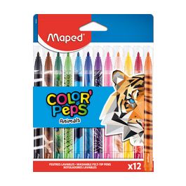 Maped Feutre COLOR'PEPS Animals, étui carton de 12
