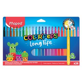 Maped Feutre COLOR'PEPS Long Life 02, étui carton de 24