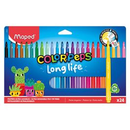 Maped Feutre COLOR'PEPS Long Life 2, étui carton de 24